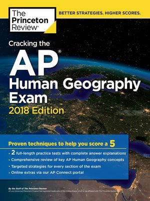 cover image of Cracking the AP Human Geography Exam, 2018 Edition